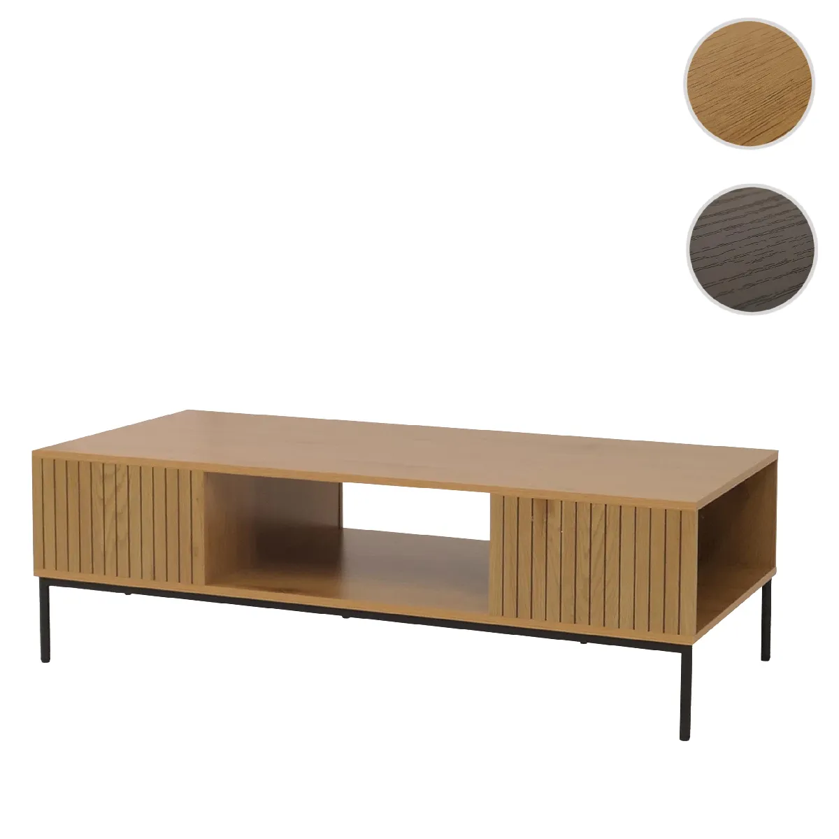 Mendler Meuble TV bas - Naturel