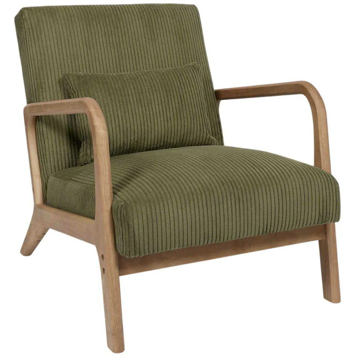 Lot De 2 Fauteuils - Home Deco Factory - Scott - Patchwork - Côtelé - Multicolore - Maison