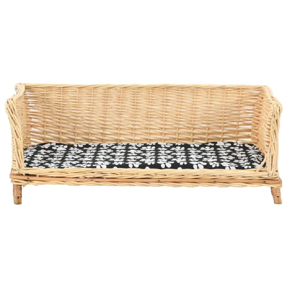 Panier pour chiens avec coussin 90 x 54 x 35 cm saule naturel 02_0001624
