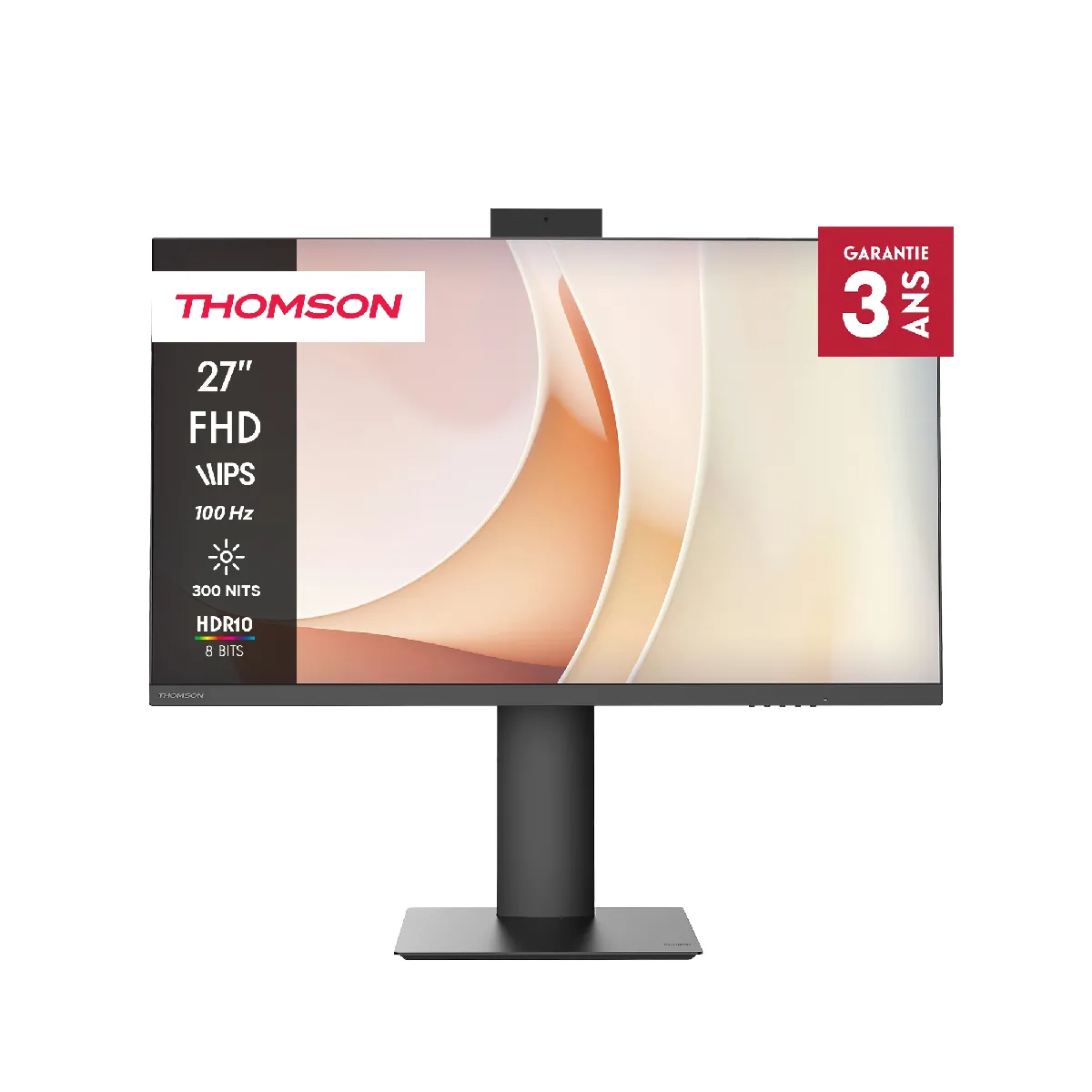 THOMSON 27 Pouces Moniteur Full HD avec caméra Pop Up HDMI Montage VESA 100x100 M27FB7C14V - vue 9