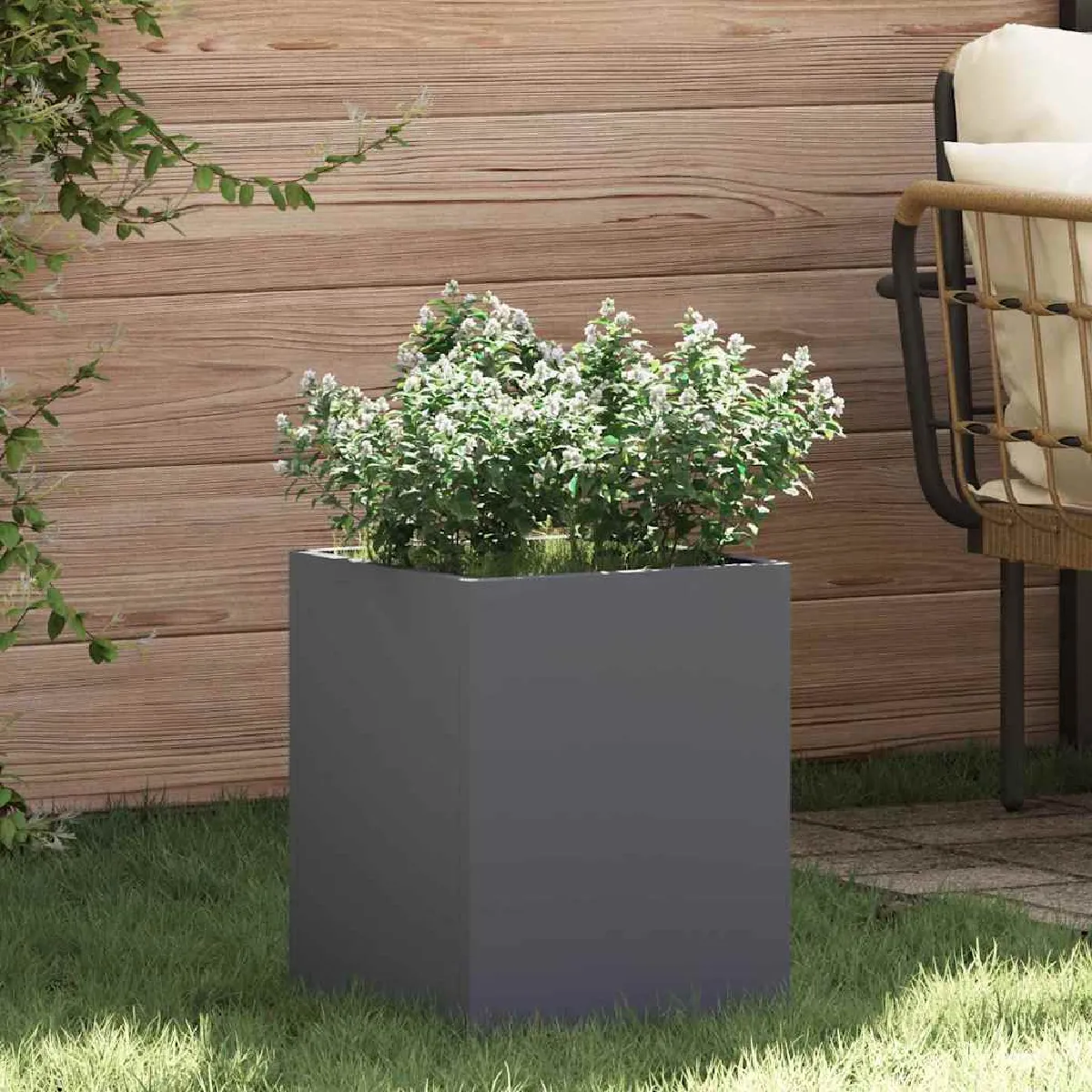 vidaXL Cache pot de jardin 50 x 32 x 40 cm