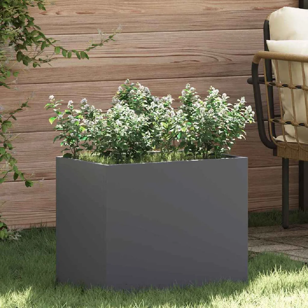 vidaXL Cache pot de jardin 50 x 32 x 40 cm - vue 5