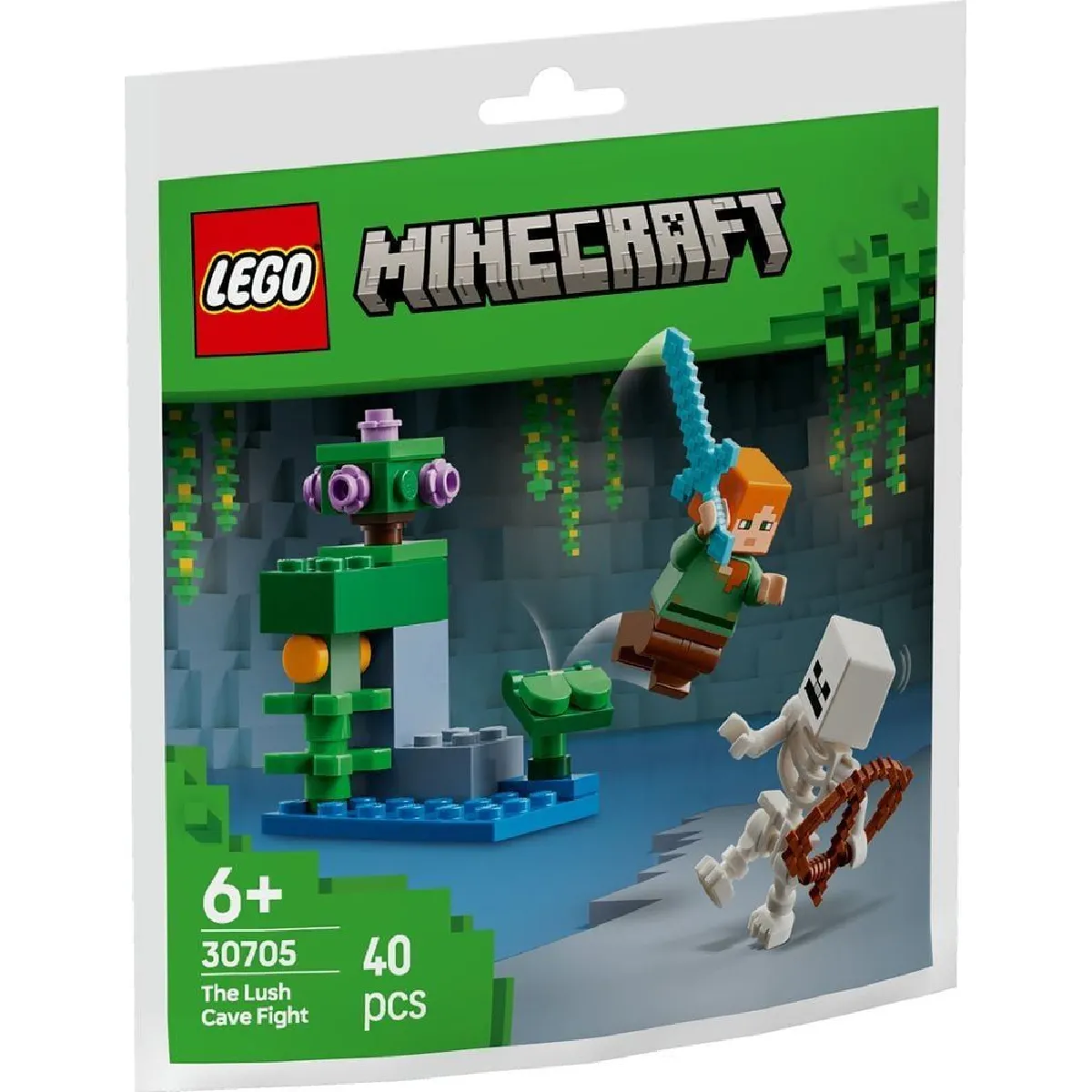 LEGO Minecraft The Lush Cave Attack Polybag 30705