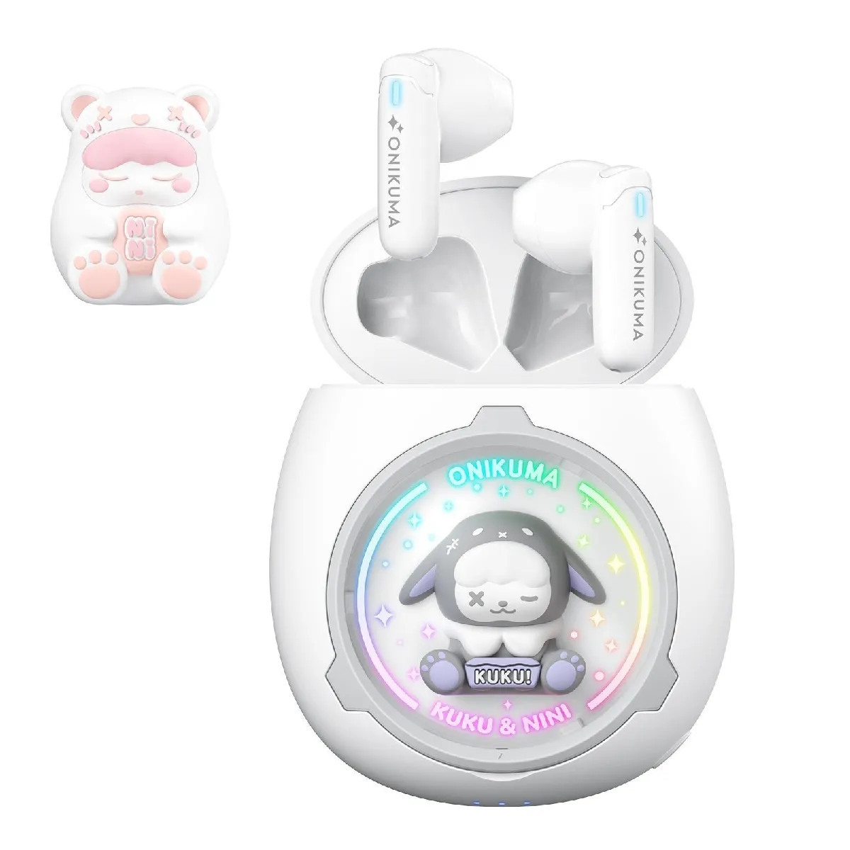 YONIS Ecouteurs Bluetooth Sans Fil Design Unique Avec Coques Amovibles Et Son Immersif 