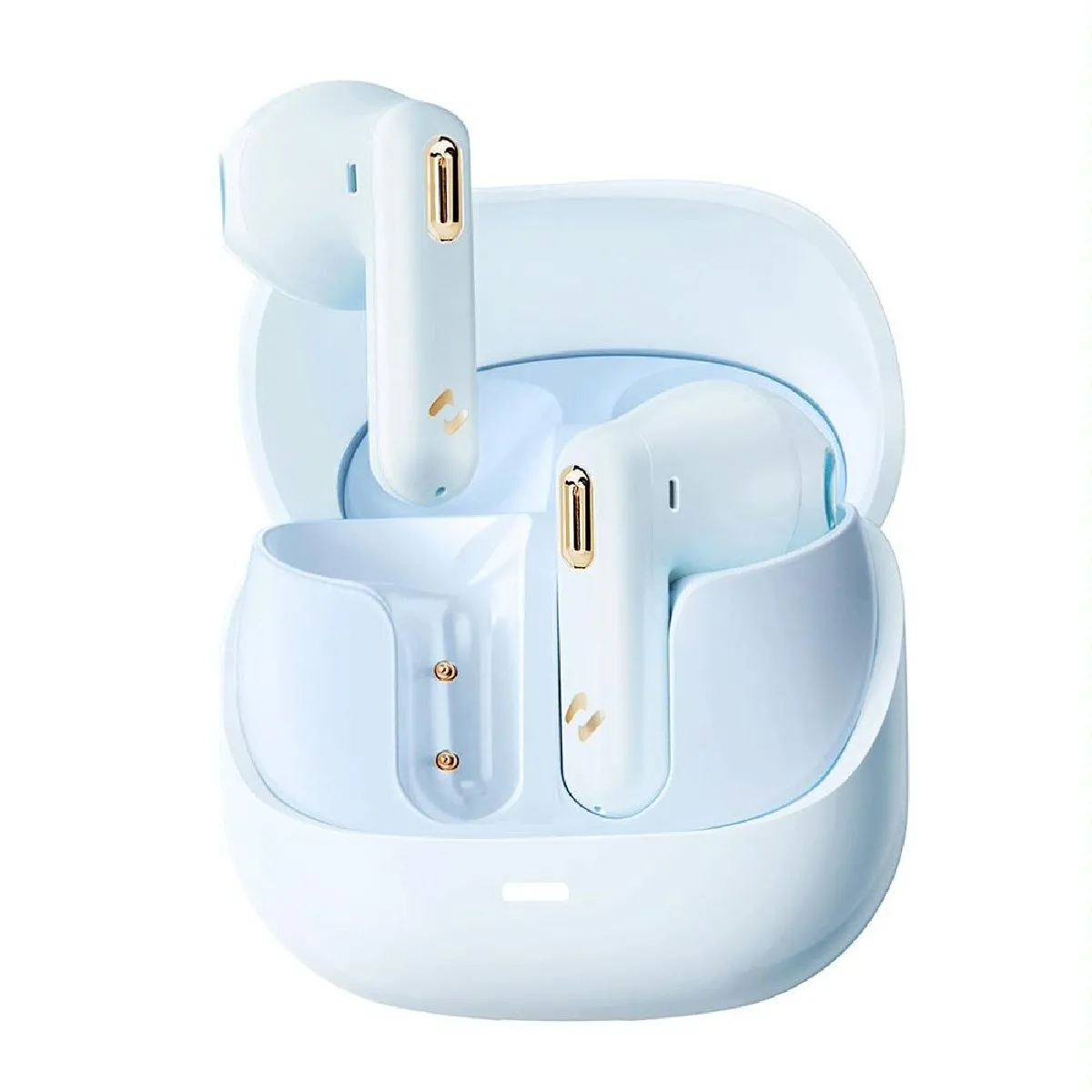 YONIS Ecouteurs Bluetooth Rose Avec R&eacute;duction De Bruit Et Mode Jeu Bas Latence Bleu 