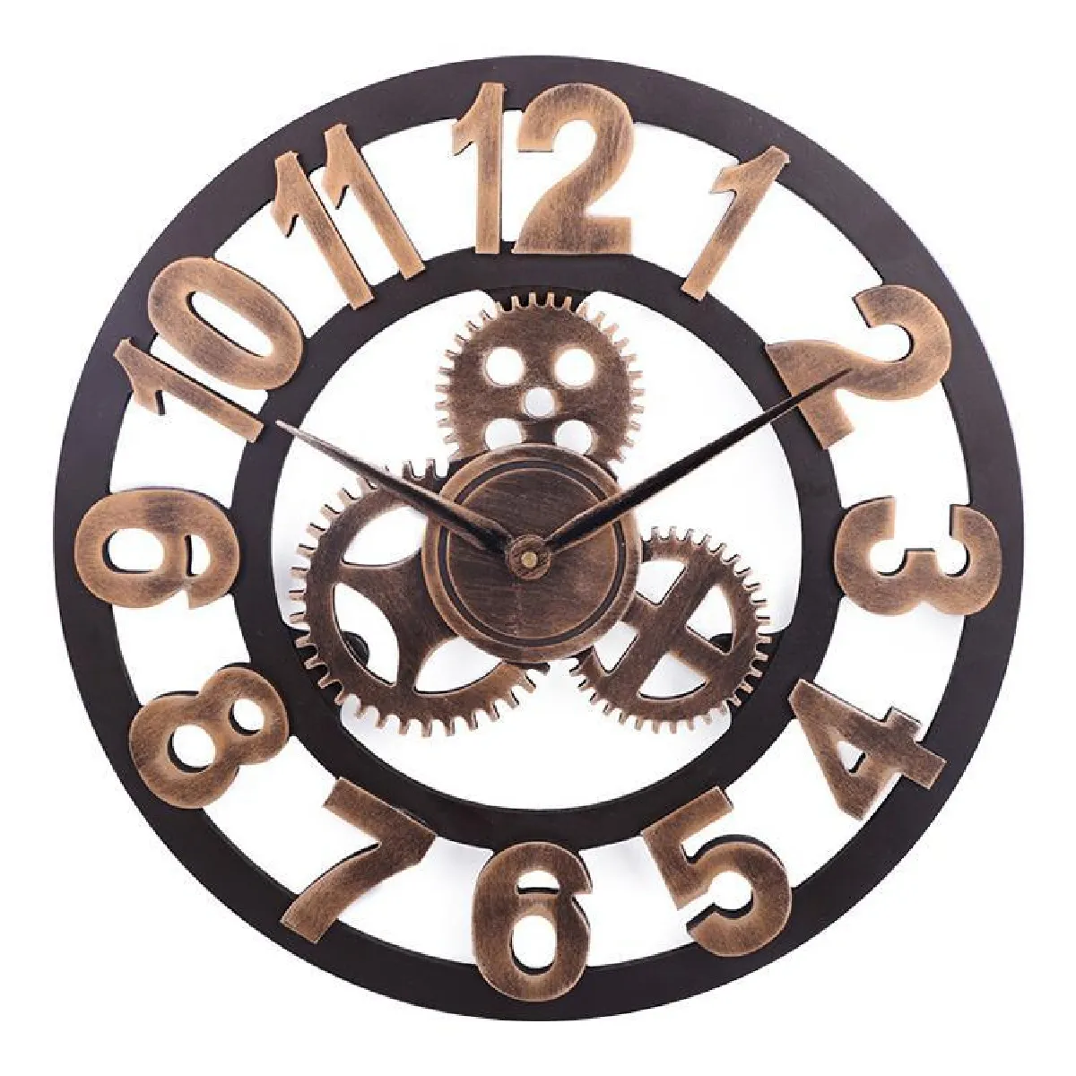 Yonis Horloge Murale Quartz - Or