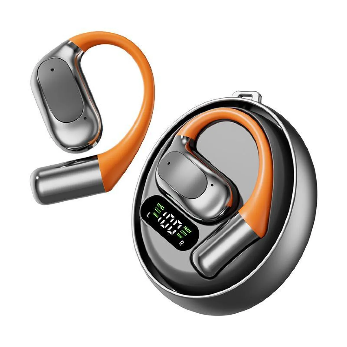 YONIS  Ecouteurs Bluetooth Traduction Temps R&eacute;el - Noir
