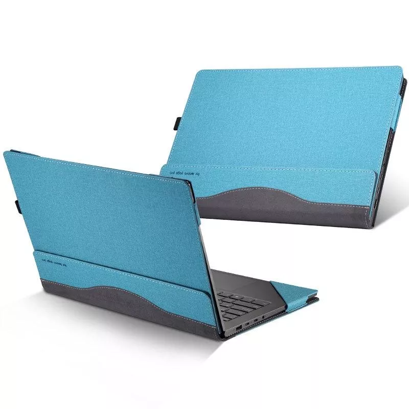 Yonis Bleu Sacoche Pc Portable En Cuir Pu - 13,9 Pouces