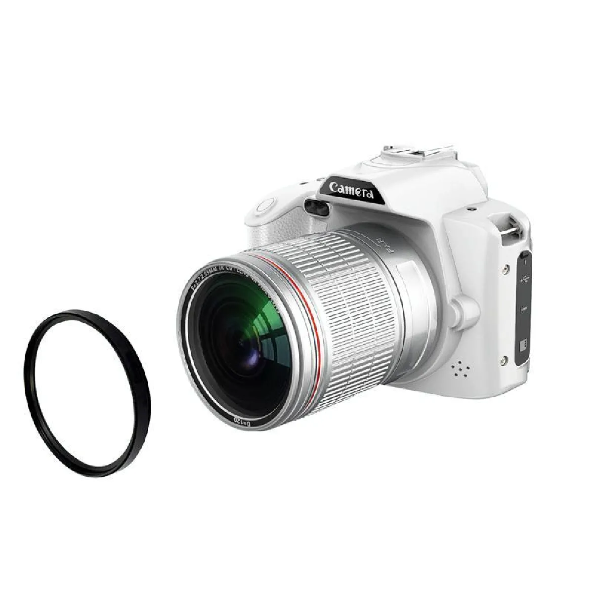 YONIS Appareil Photo Num&eacute;rique 64mp Vision Nocturne Wifi Vid&eacute;o 4k Batterie Longue Dur&eacute;e 