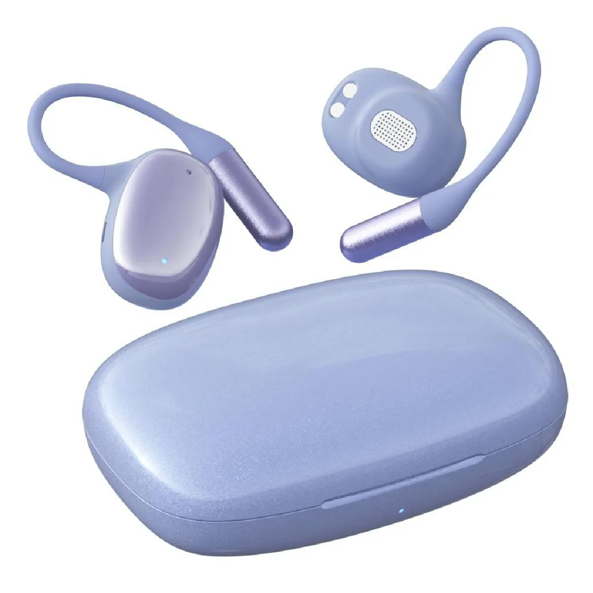 YONIS Ecouteurs Bluetooth Anc R&eacute;duction De Bruit Sans Fil &Eacute;tanches Avec Assistant Vocal Violet 2 