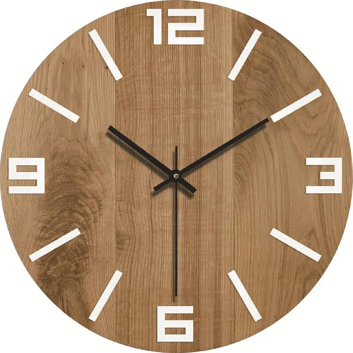 Tosnail Horloge Murale rétro silencieuse 30 cm