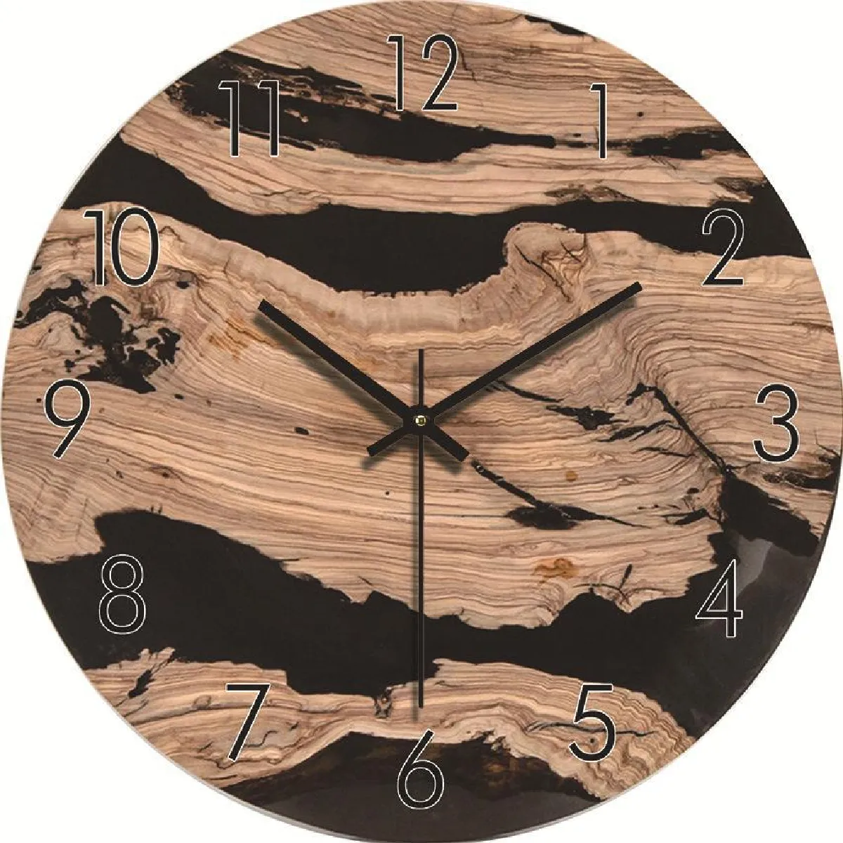 Yonis Horloge Murale Quartz Ronde - Cuivre