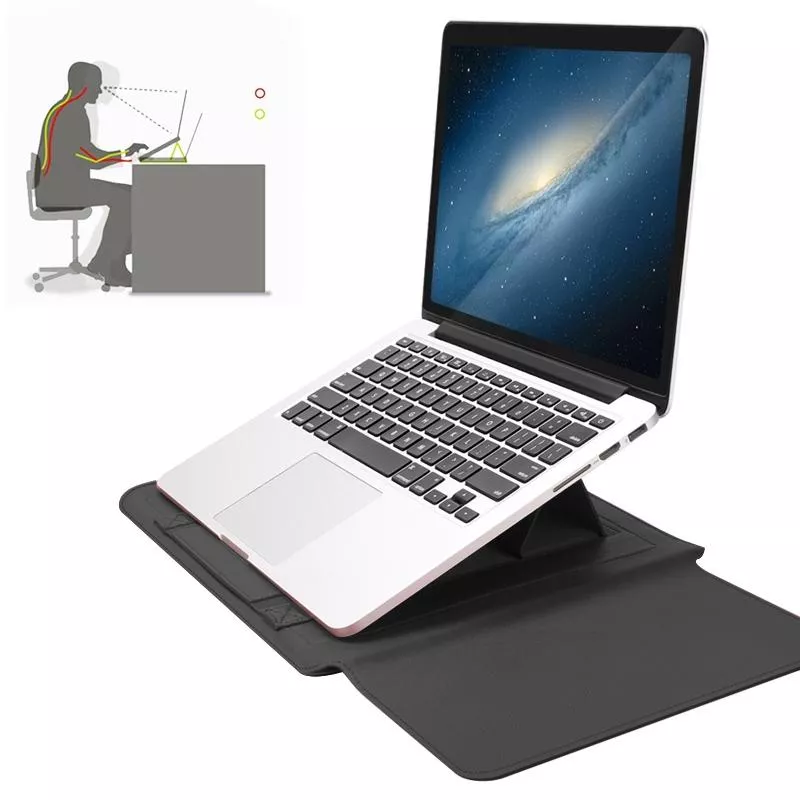 Yonis Gris Sacoche Pc Portable - 13/14 Pouces
