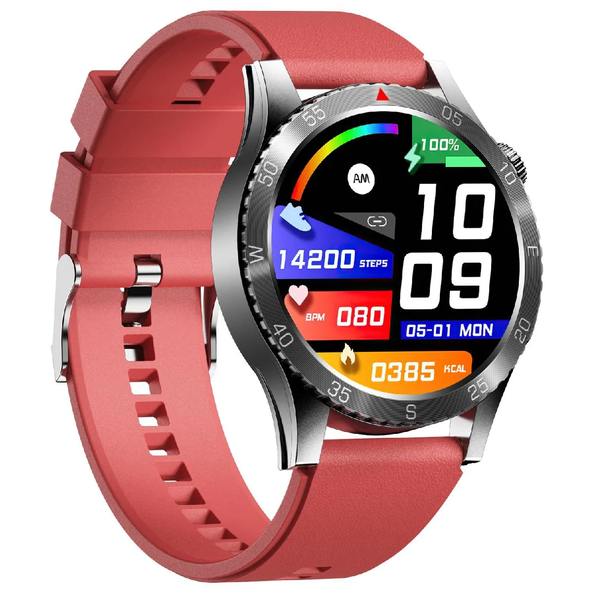 YONIS Montre Connect&eacute;e Bluetooth ECG &Eacute;tanche 1.43
