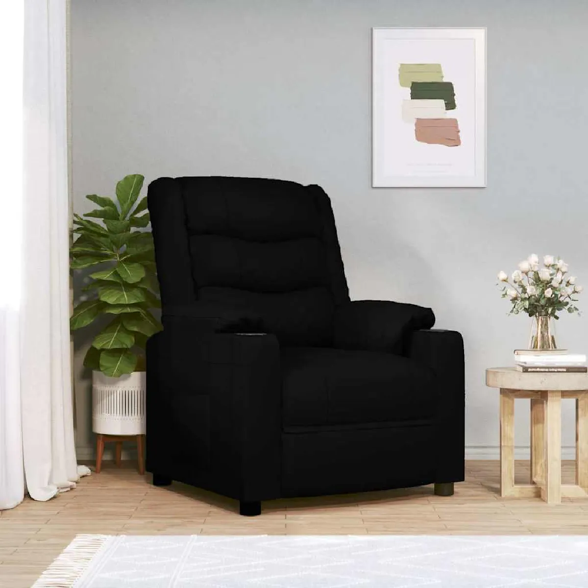 Non Communiqué Noir Vidaxl Fauteuil Inclinable Similicuir - Image 2