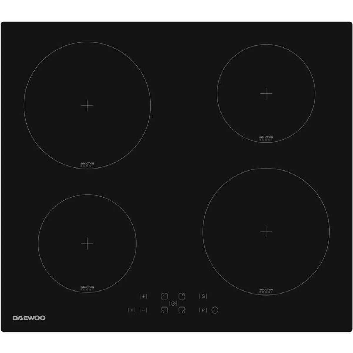 Daewoo Noir Plaque De Cuisson A Induction - 4 Foyers - 60 Cm - Bh6itf37bnm - Neuf - Image 3