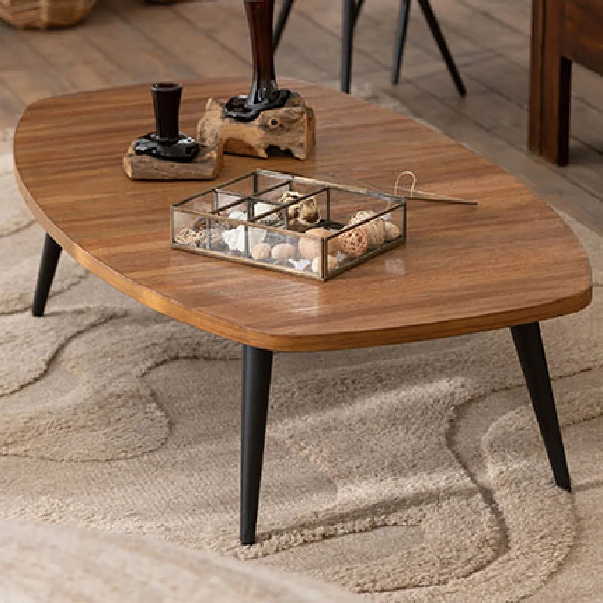 Generique Table Basse En Bois "Teck" 120Cm Naturel - Image 2