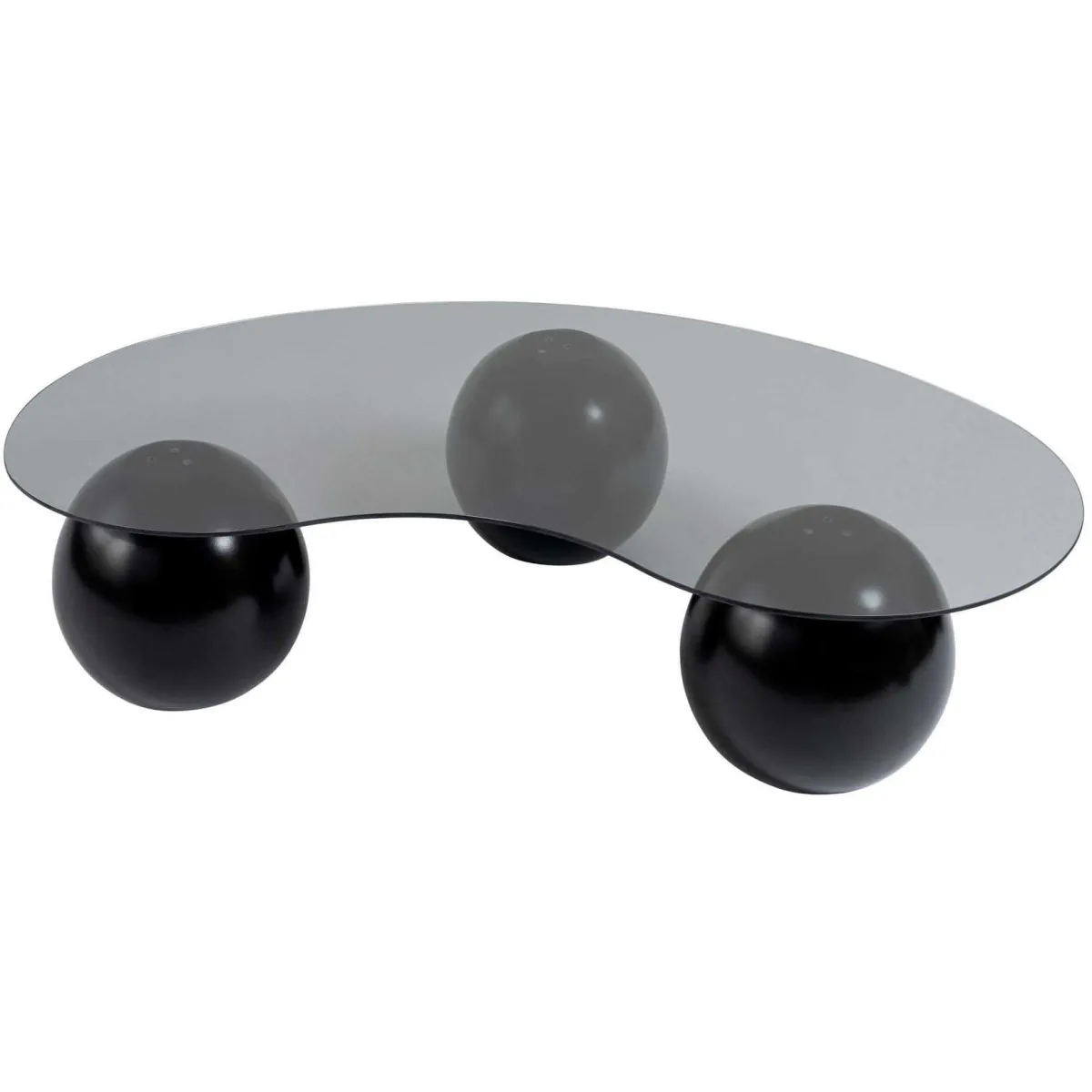 Meilleurs prix pour Table basse en verre 120 x 30 x 70 cm Sphere noir, gris (verre).