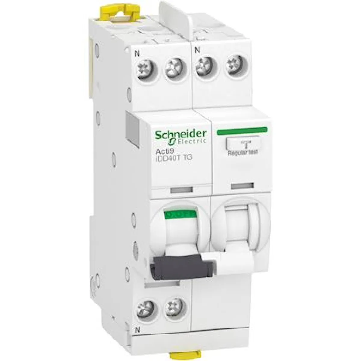 disjoncteur différentiel idd40t tdg 1p+n courbe c 300 ma type ac 6 ka schneider electric a9dv6632 - vue 2