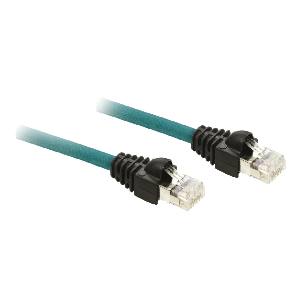 cable pour liaison série modbus 2 x rj45 altivar 1 mètre schneider electric vw3a8306r10 - vue 2