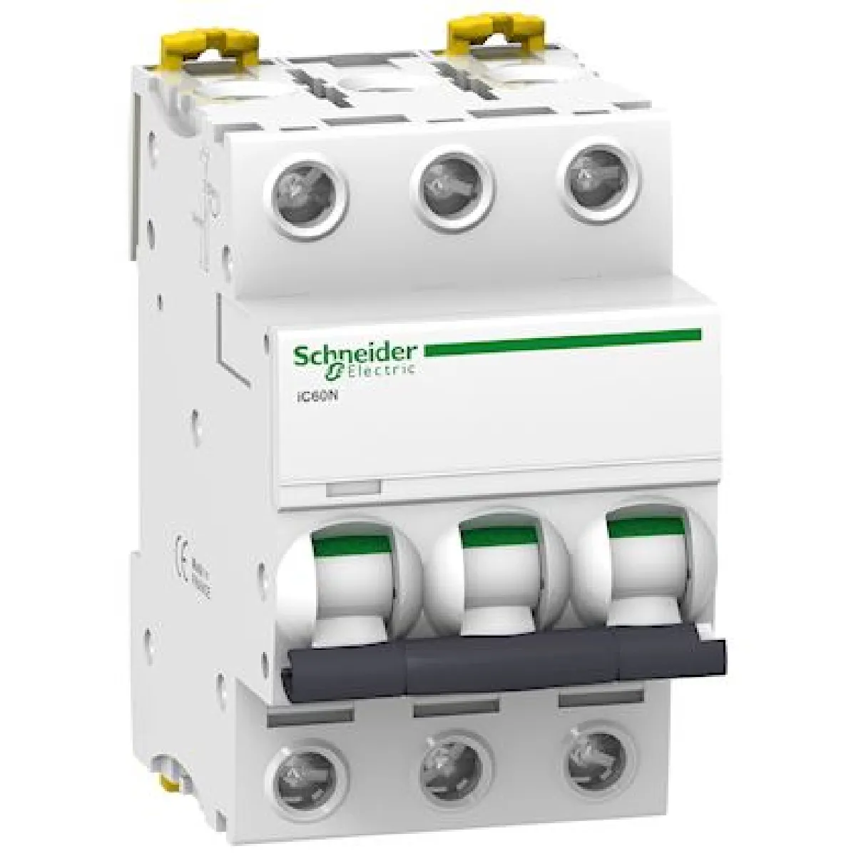 disjoncteur - ic60n - 3 pôles - 0.5a - courbe c - 6ka - schneider electric a9f74370