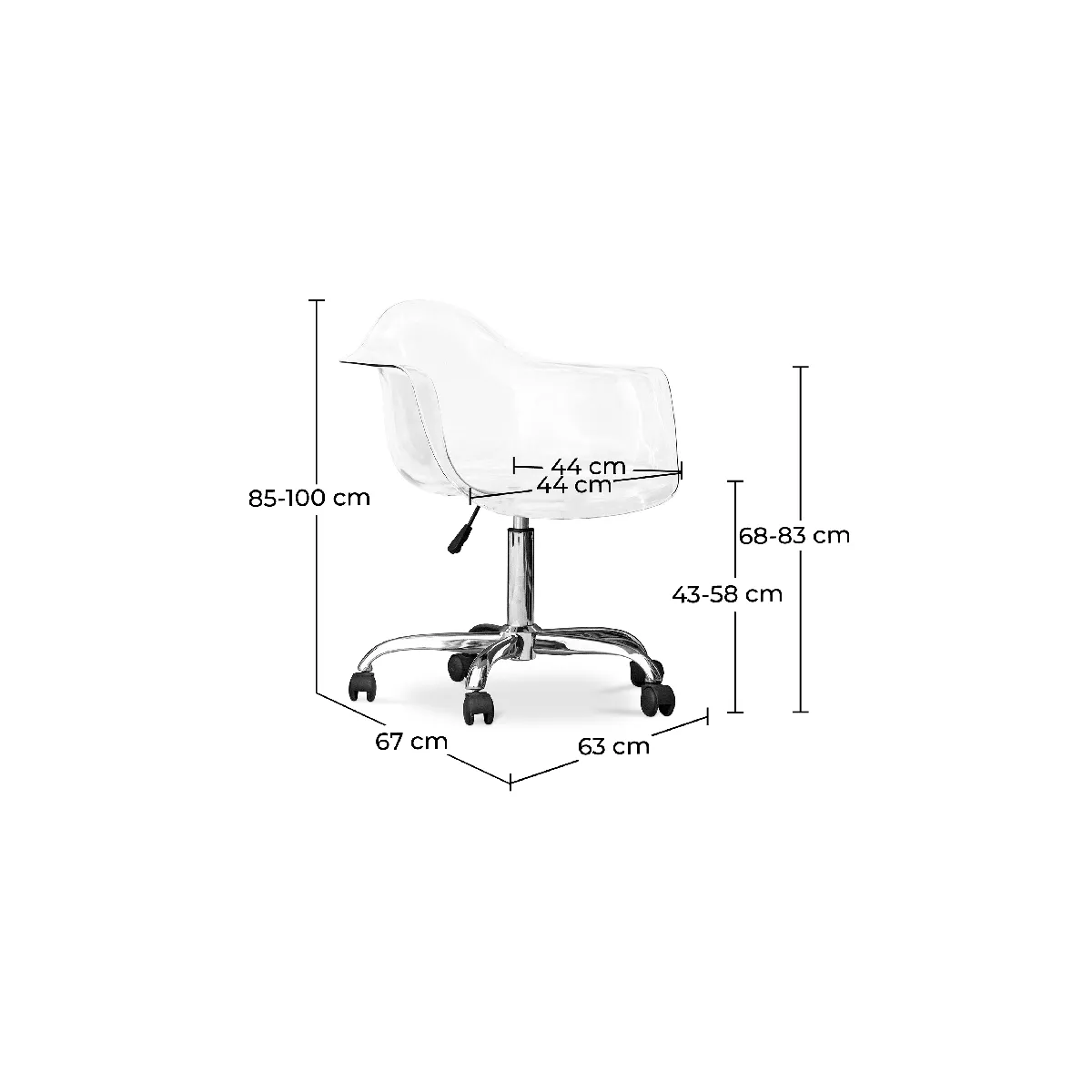 Chaise bureau Ergo avec accoudoirs | Meuble bureautique Tunisie