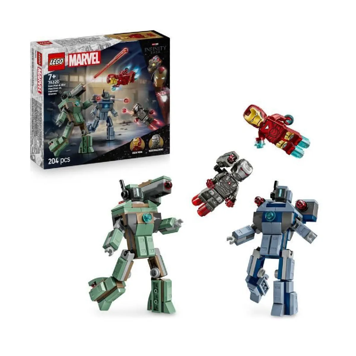 LEGO® Super Heroes 76320 Iron Man et War Machine contre les drones de Hammer - vue 6