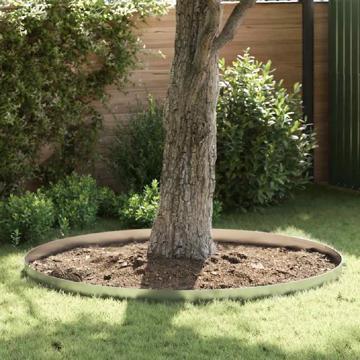 vidaXL Bordure de jardin 450 x 15 cm Acier galvanisé