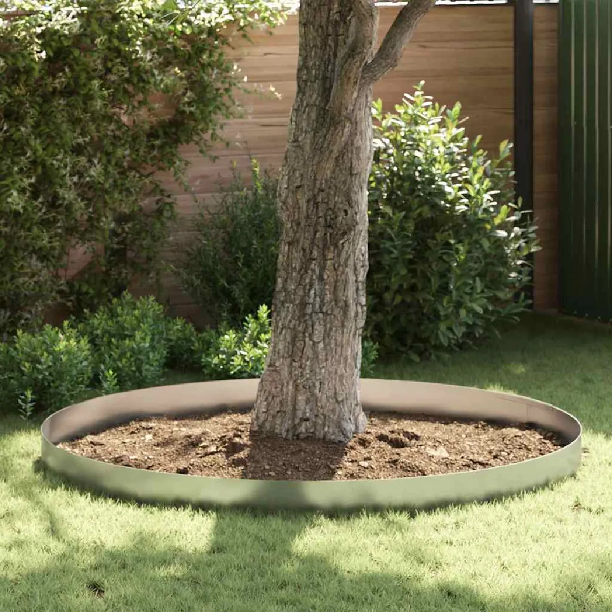 vidaXL Bordure de jardin 450 x 15 cm Acier galvanisé - vue 2