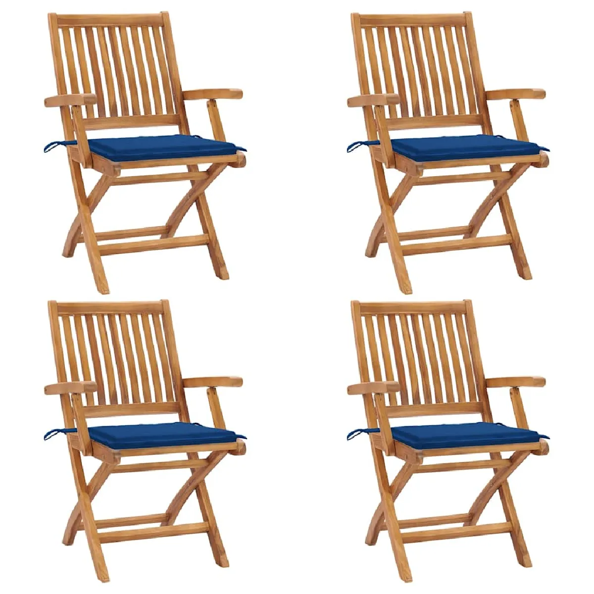 VIDAXL Chaises pliables 4 pcs - vue 5