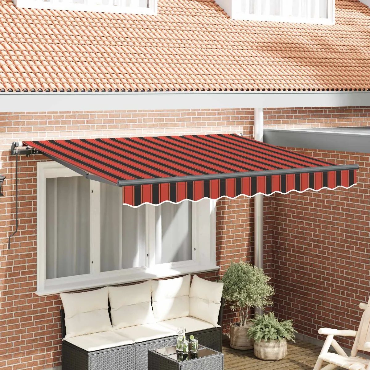 vidaXL Auvent Rétractable Jaune et 300x200 cm - vue 8