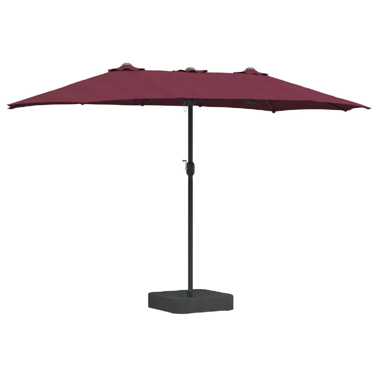 vidaXL Parasol de jardin Couleur sable 385 x 209 x 244 cm tissu - vue 5