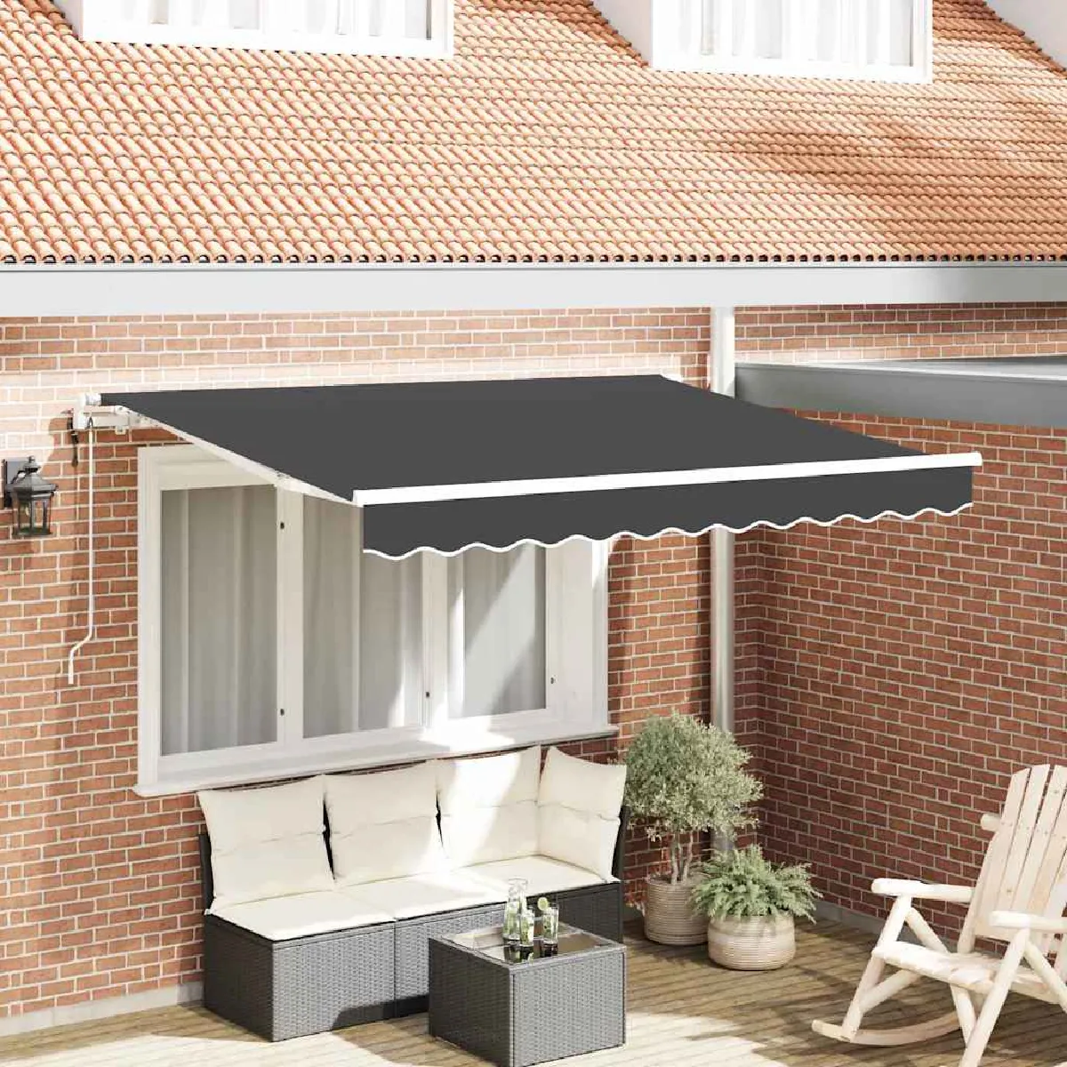 vidaXL Auvent Rétractable Jaune et 300x200 cm - vue 6