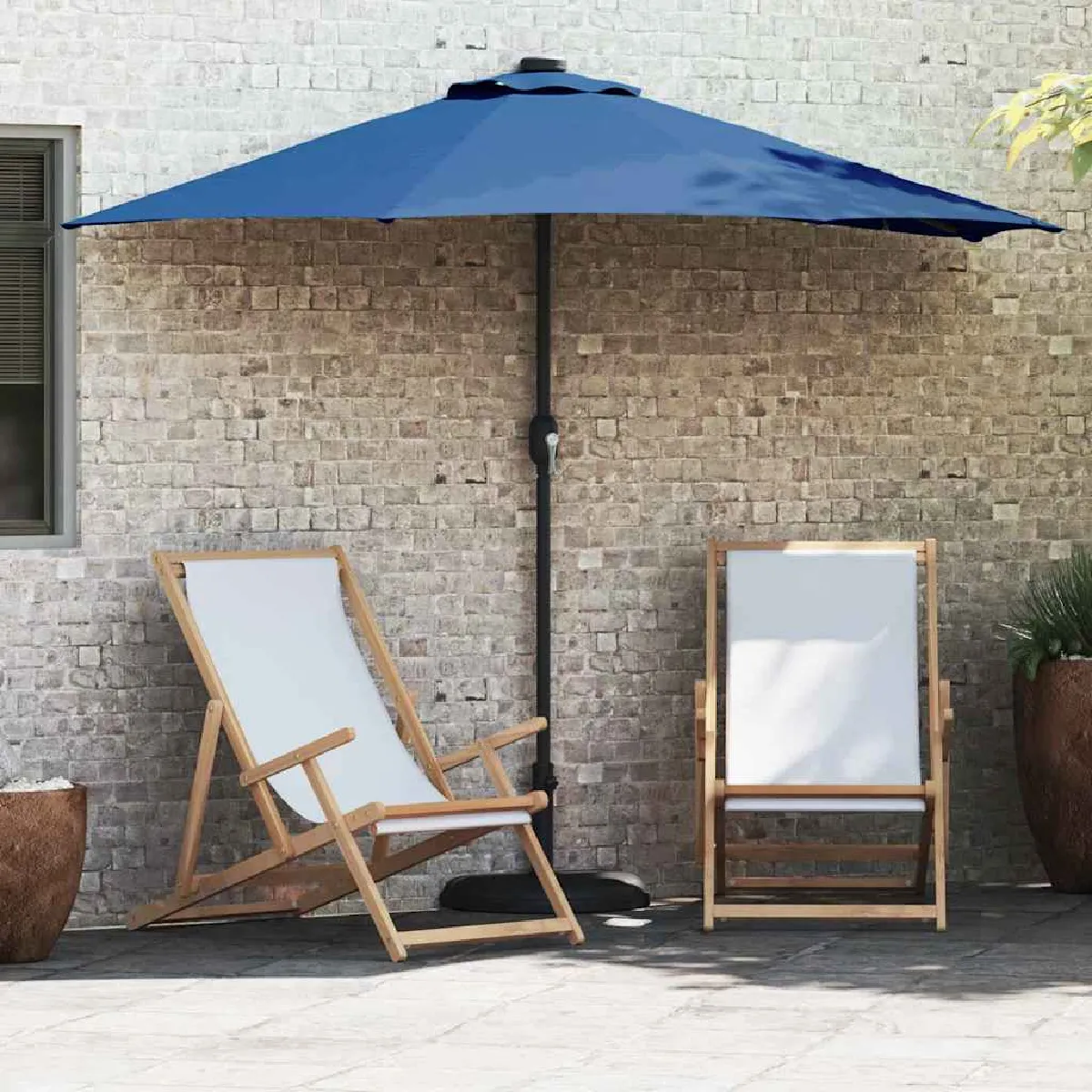vidaXL Parasol de jardin 294 x 150 x 224 cm tissu - vue 3