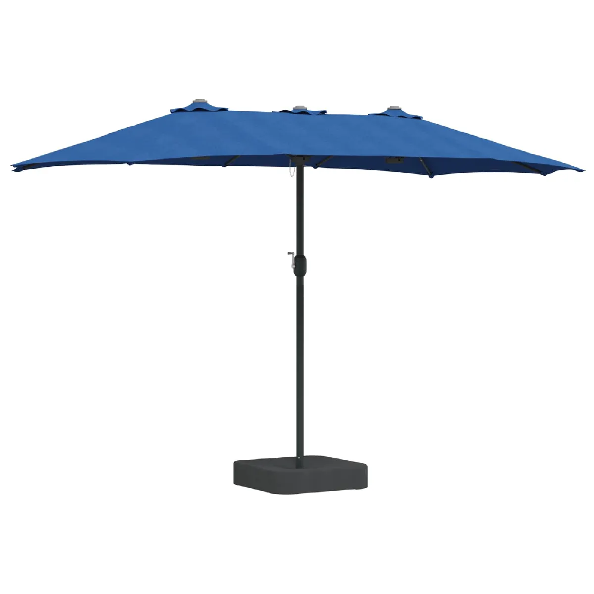 vidaXL Parasol de jardin Couleur sable 385 x 209 x 244 cm tissu - vue 8