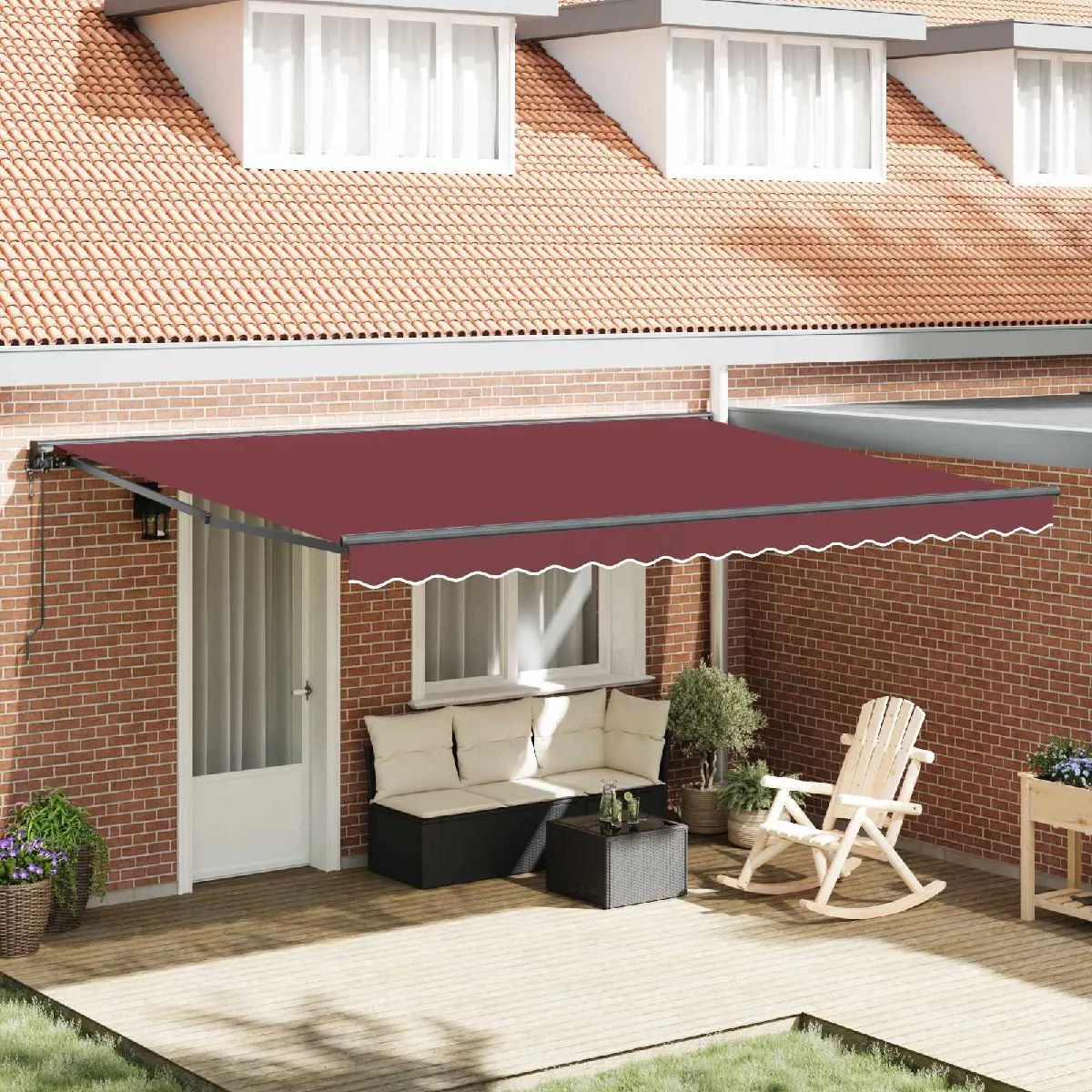 Vidaxl Cadre d'auvent Anthracite 450 × 300 cm - vue 3