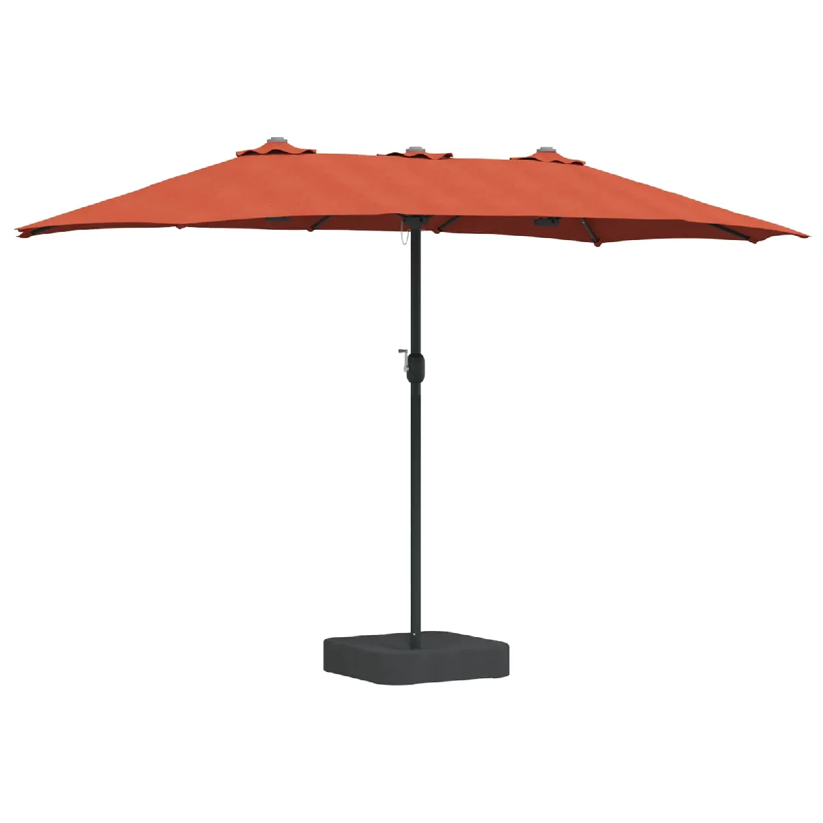 vidaXL Parasol de jardin Couleur cuite 385 x 209 x 244 cm tissu - vue 2