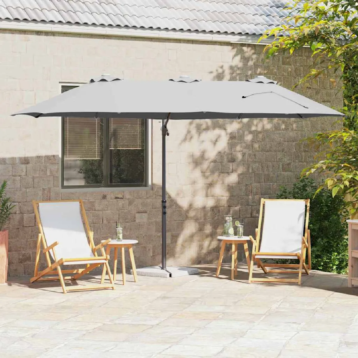 vidaXL Parasol cantilever de jardin Large - vue 7