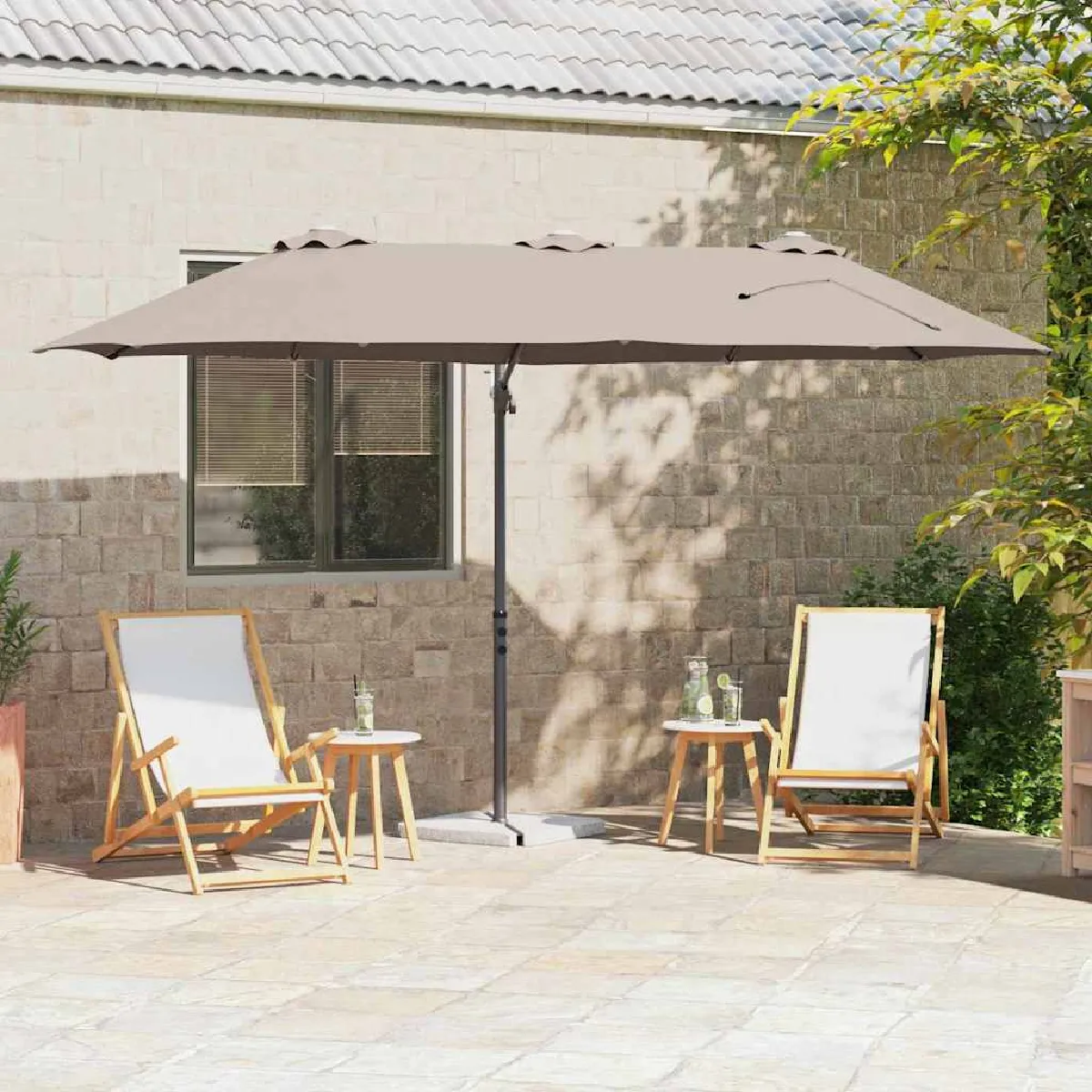 vidaXL Parasol cantilever de jardin Large - vue 5