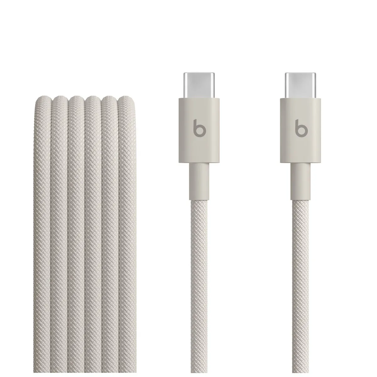 Câble USB-C Apple Beats 1,5 m Blanc Tressé Charge Rapide - Image 2