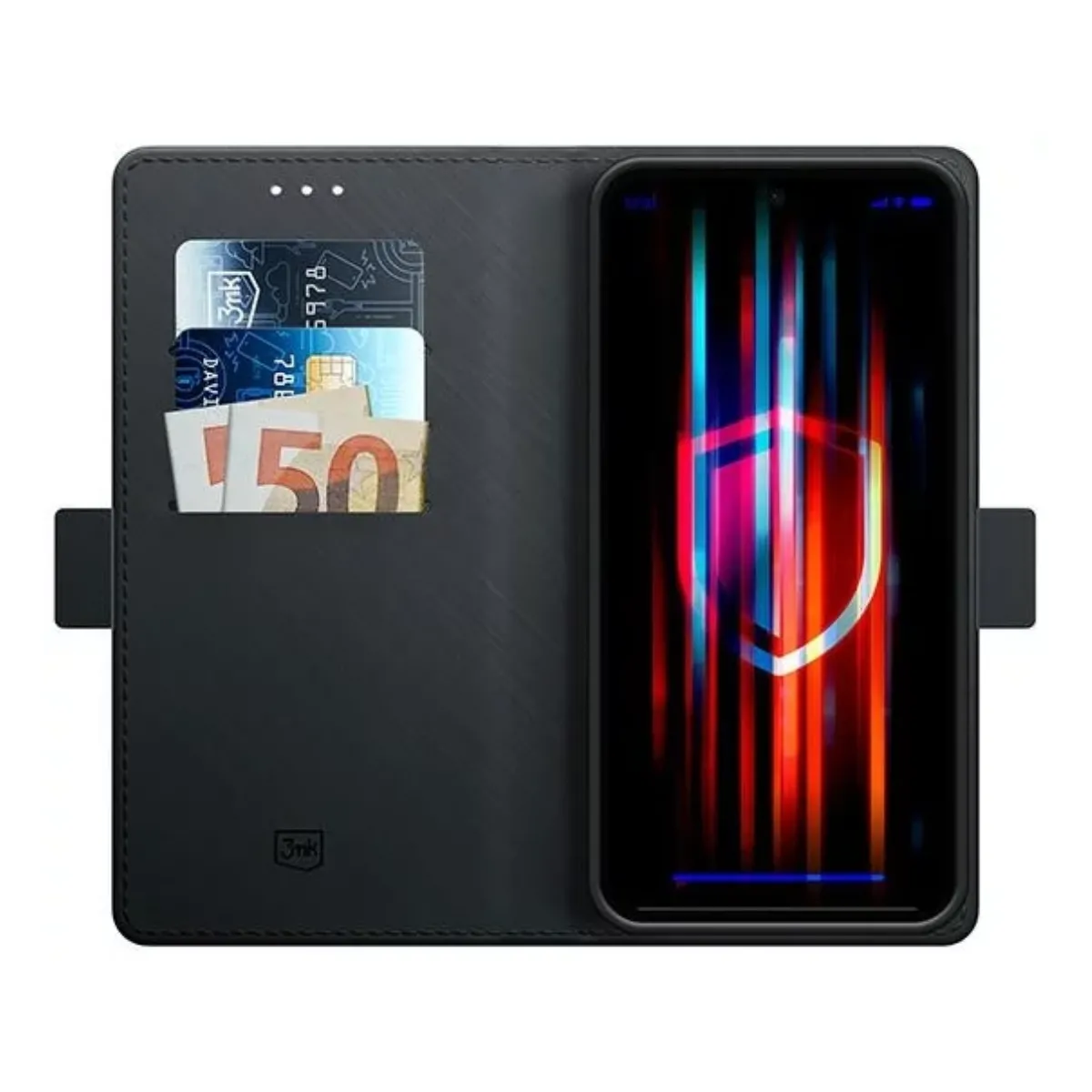 3Mk Noir Étui Portefeuille Samsung Galaxy A35 5G