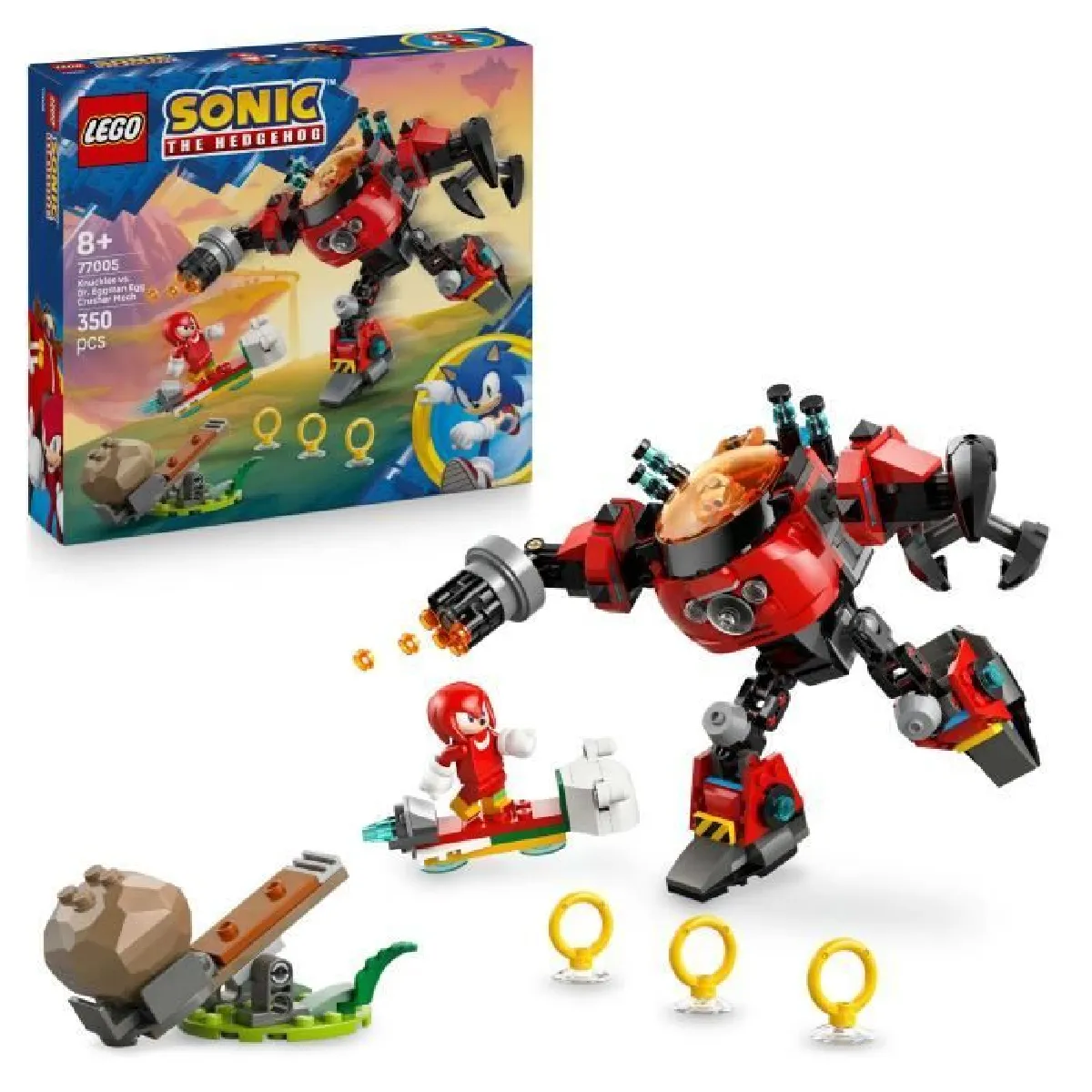 LEGO Sonic The Hedgehog 77005 Knuckles contre l'Egg Crusher de Dr. Eggman