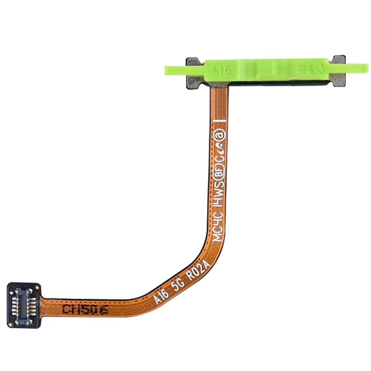 Avizar Noir Clappio Lecteur D'empreinte Pour Samsung Galaxy A16 Avec Nappe De Connexion