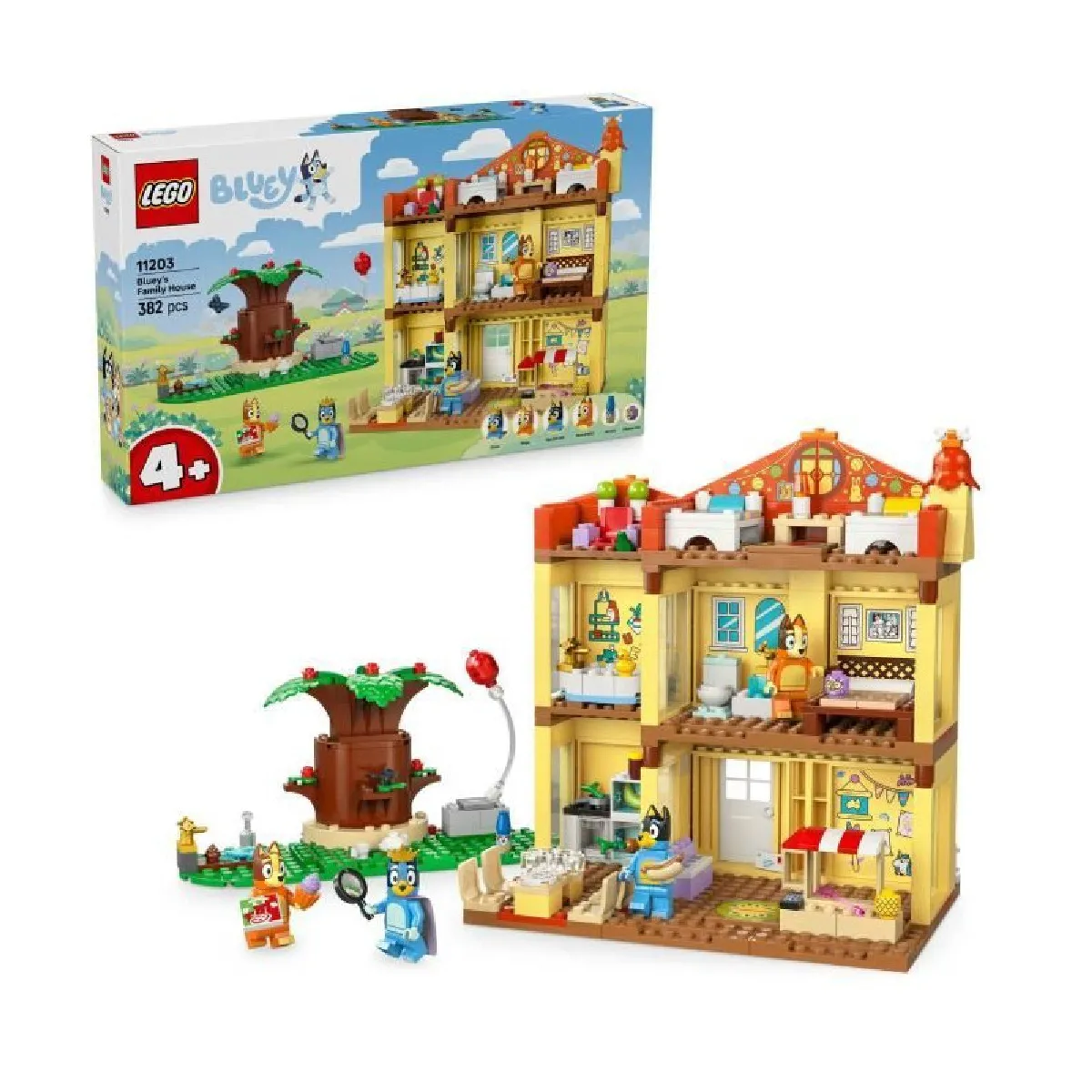 LEGO Bluey La Maison de Famille de Bluey Maquette Modulaire de la Série TV Jouet avec Nombreuses Pièces Jardin 4 Minifigurines & Accessoires Cadeau d'anniversaire Fille ou Garçon 11203 - vue 3