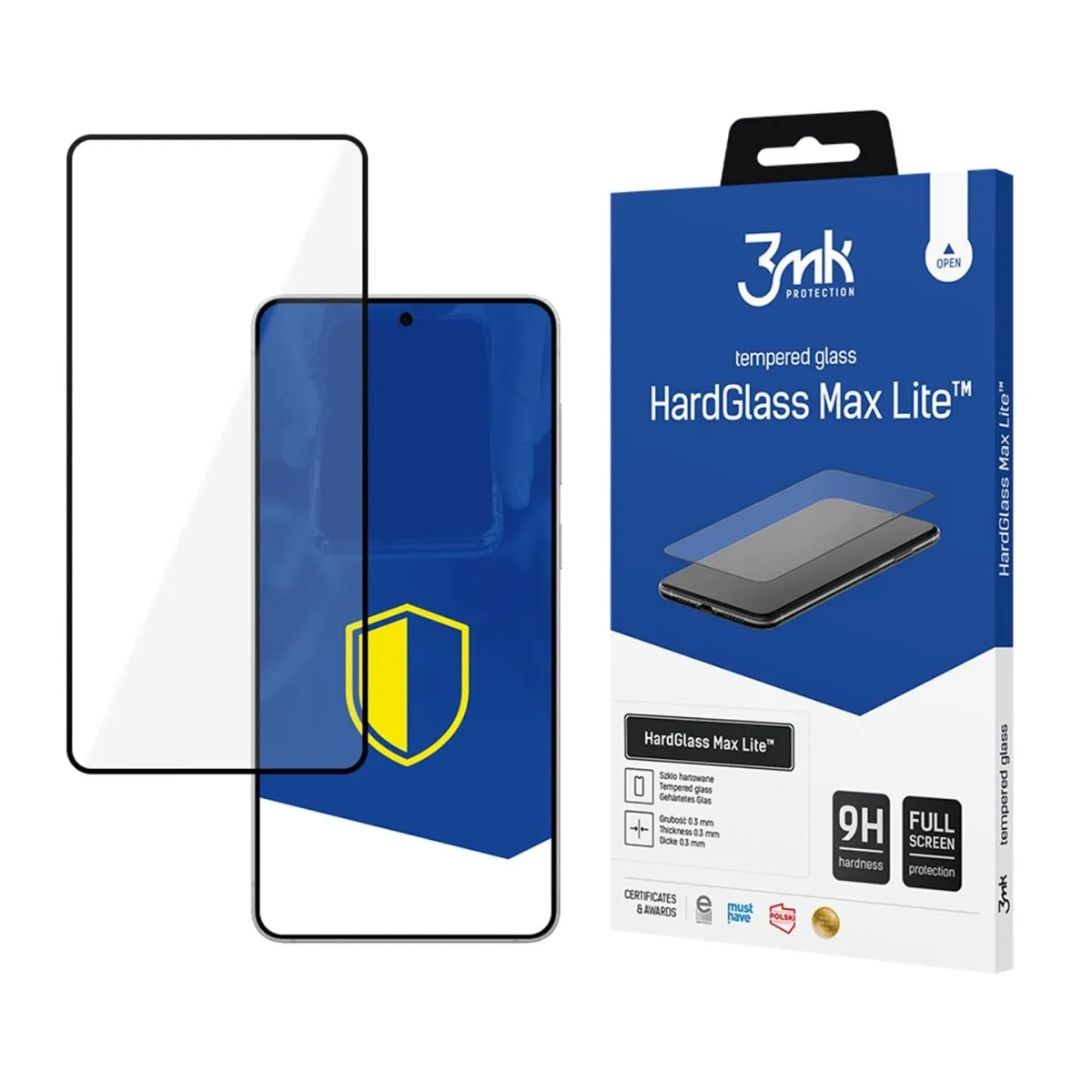 3Mk Noir Protection D'écran En Verre Hardglass Max Lite Pour Samsung Galaxy S25 Edge