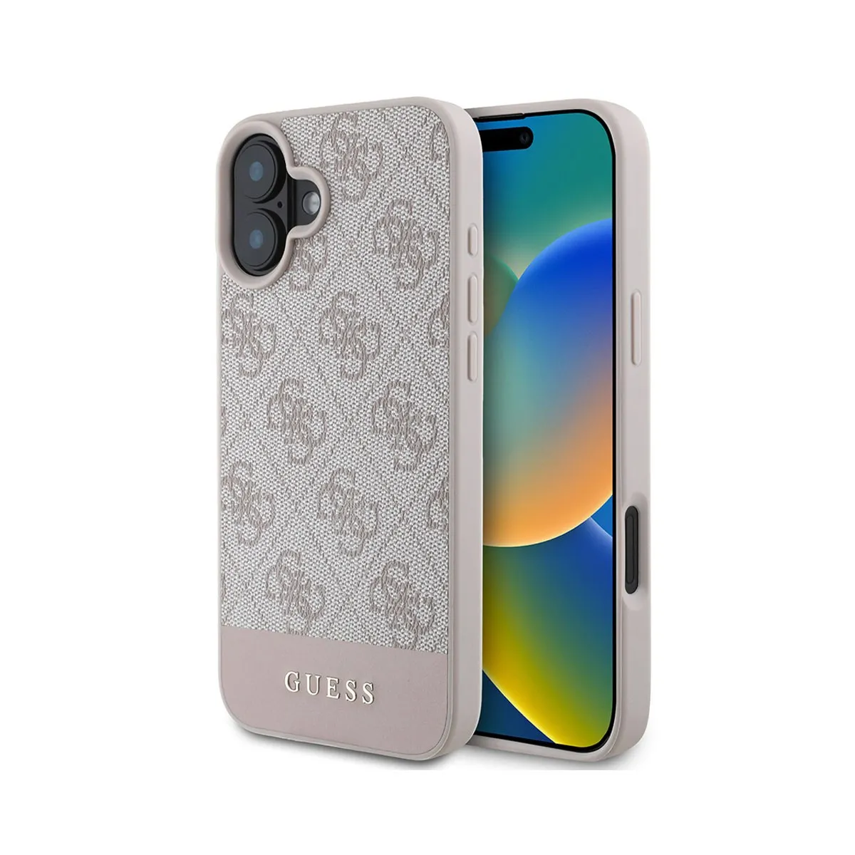 Guess Rose/Noir Étui Apple Iphone 16