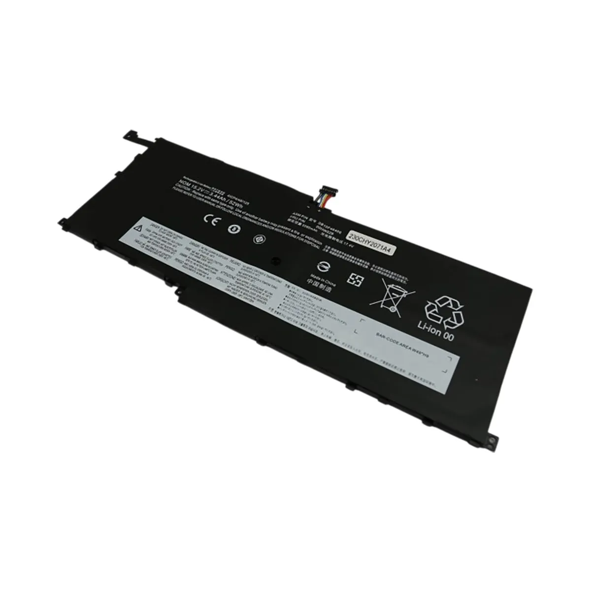 Avizar Batterie Li Polymer 3440mAh pour PC Portable Lenovo ThinkPad X1 Yoga 15.2V
