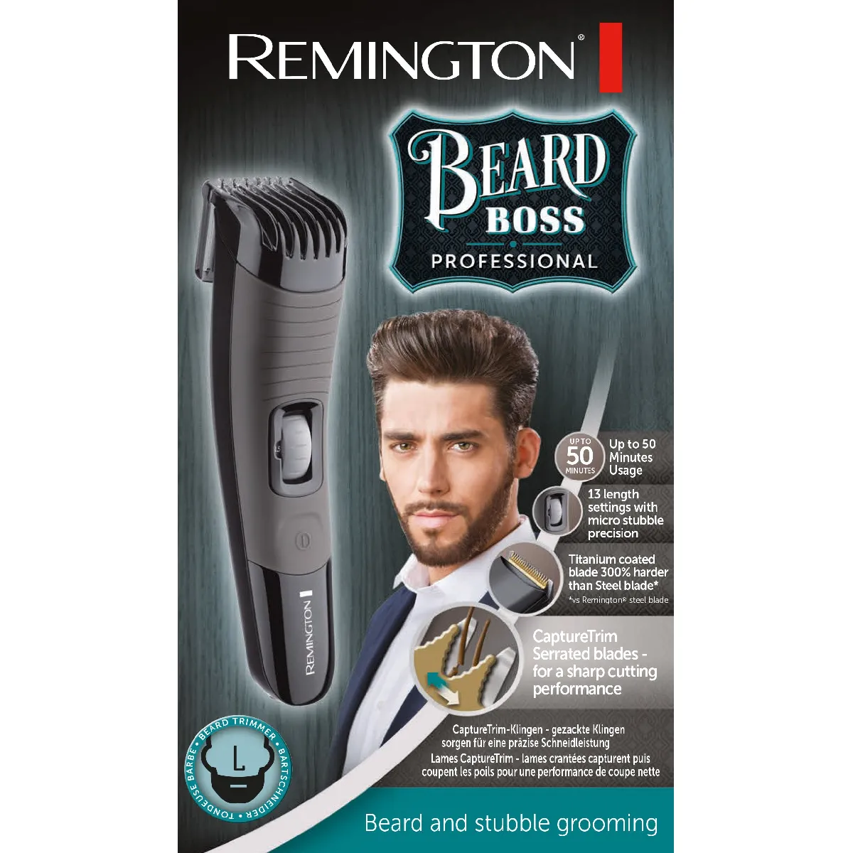 REMINGTON Tondeuse à Barbe BEARD BOSS PRO pour une maîtrise totale de ta Barbe Neuf - vue 5