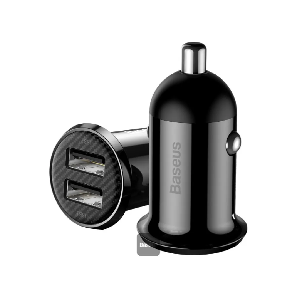 Baseus Noir Chargeur Voiture Grain Pro 2X Usb 4.8 A (Ccallp-01) - Image 3