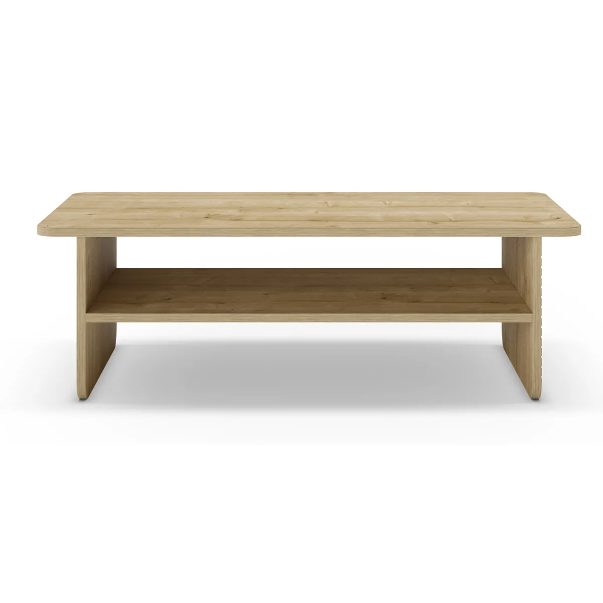 Meilleurs prix pour Table basse, table de salon rectangulaire aspect bois coloris chêne - Longueur 110 x Profondeur 60 x Hauteur 35 cm